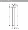 Hansgrohe  Przyłącze sufitowe E 30 cm chrom 24339000